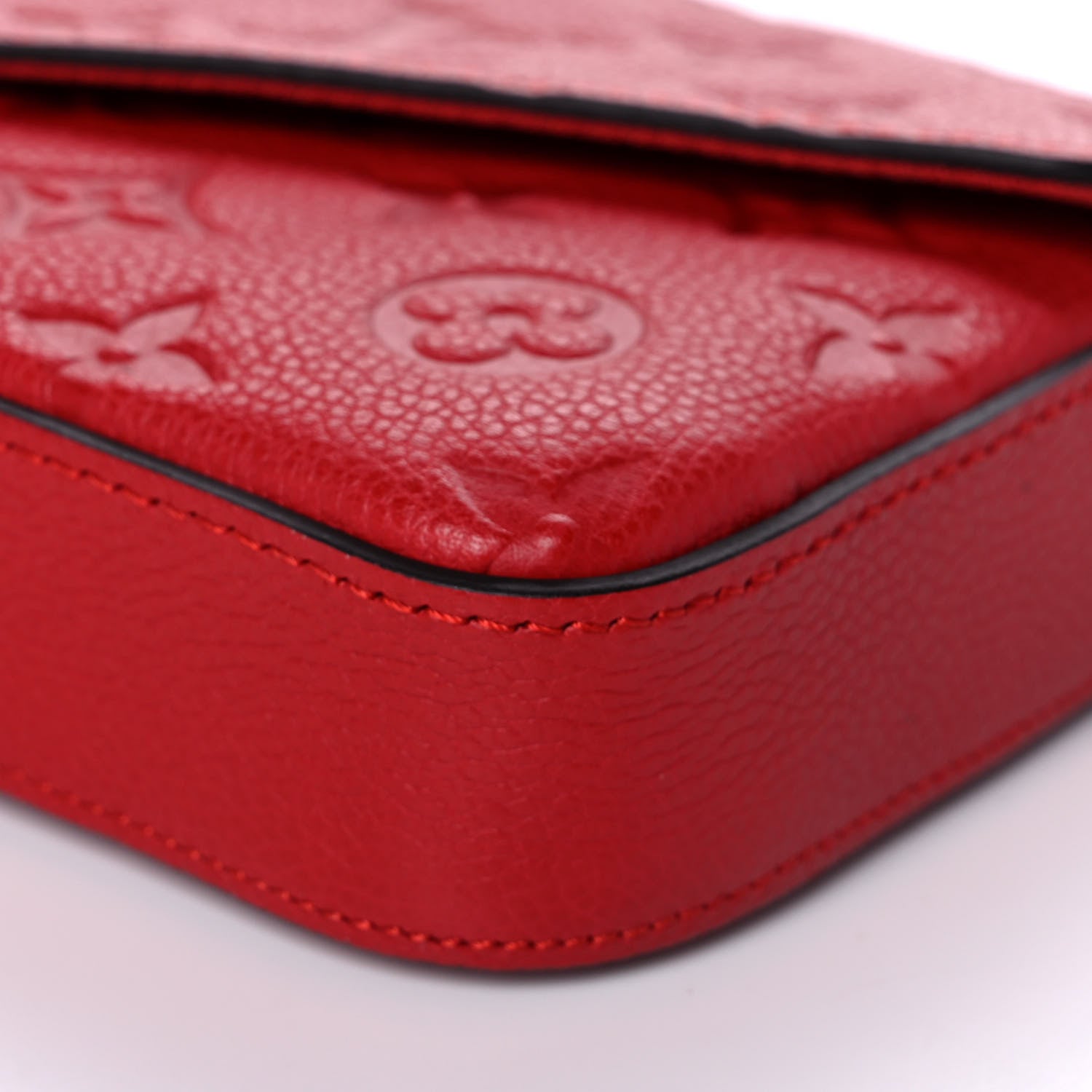 Louis Vuitton Empreinte Pochette Felicie Chain Wallet Cherry 9 of 10