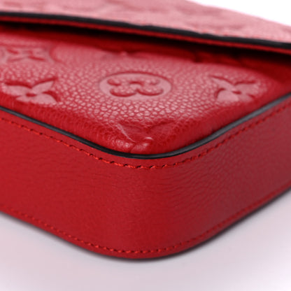 Louis Vuitton Empreinte Pochette Felicie Chain Wallet Cherry 9 of 10