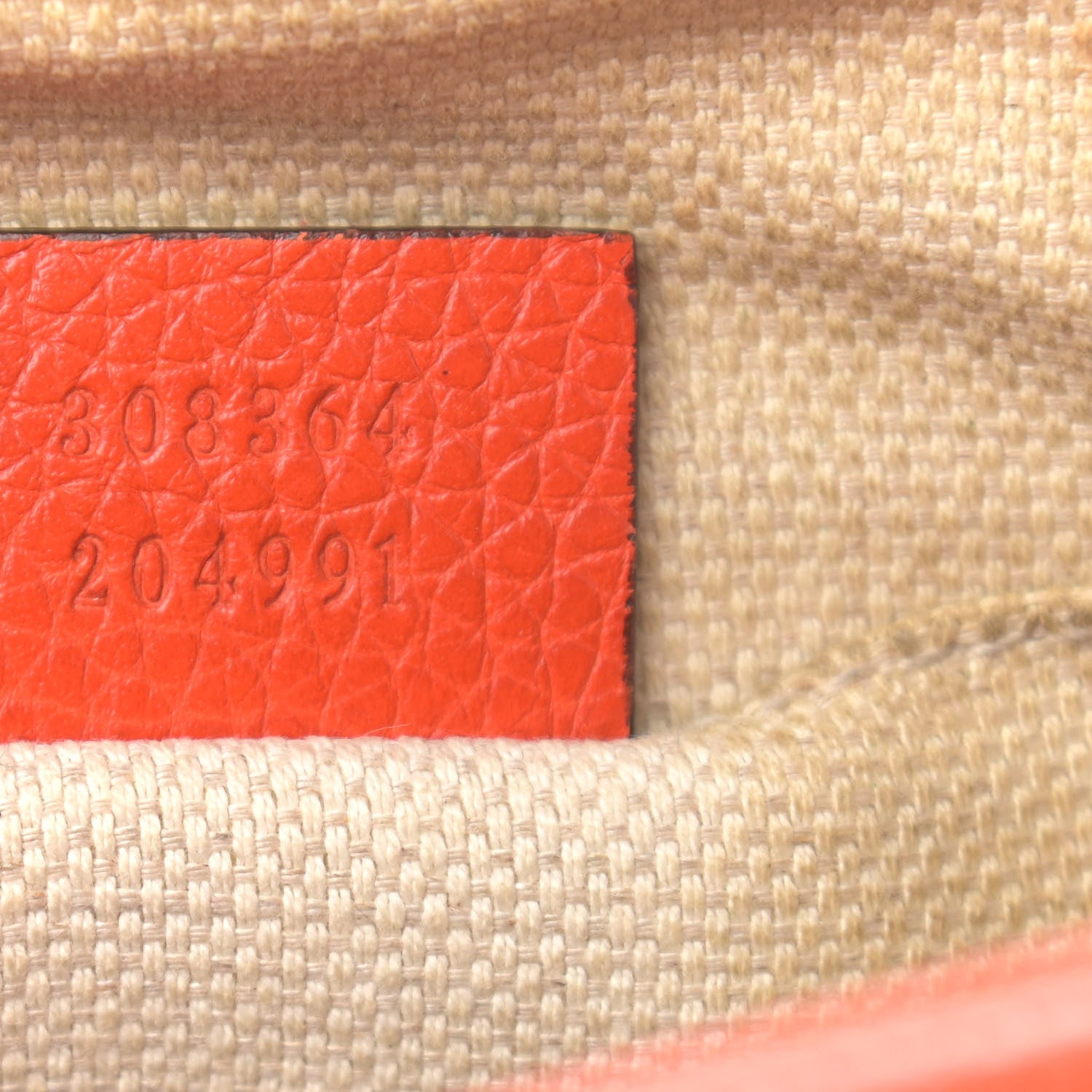 Gucci Pebbled Calfskin Small Soho Disco Bag Sun Orange 7 of 19