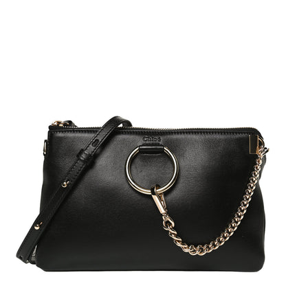 Chloe Supple Lambskin Small Faye Soft Zippered Shoulder Bag Black 1 of 14