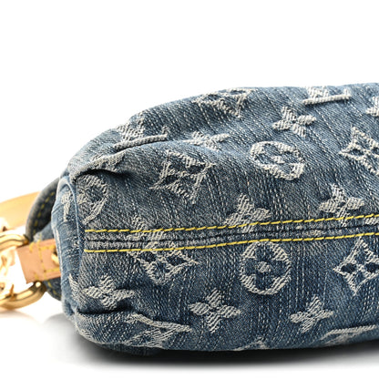 Louis Vuitton Monogram Denim Mini Pleaty Blue 8 of 10