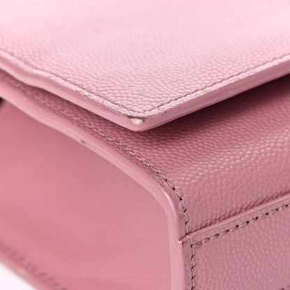 Saint Laurent Grain De Poudre Small Classic Monogram Kate Satchel Old Rose 12 of 16