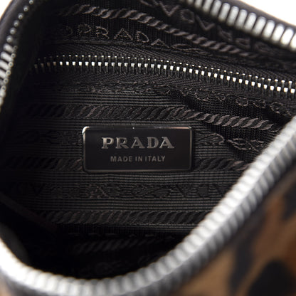 Prada Calf Hair Leopard Print Shoulder Bag Miele Moro 9 of 13
