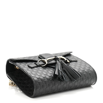 Gucci Microguccissima Mini Emily Shoulder Bag Black 4 of 11