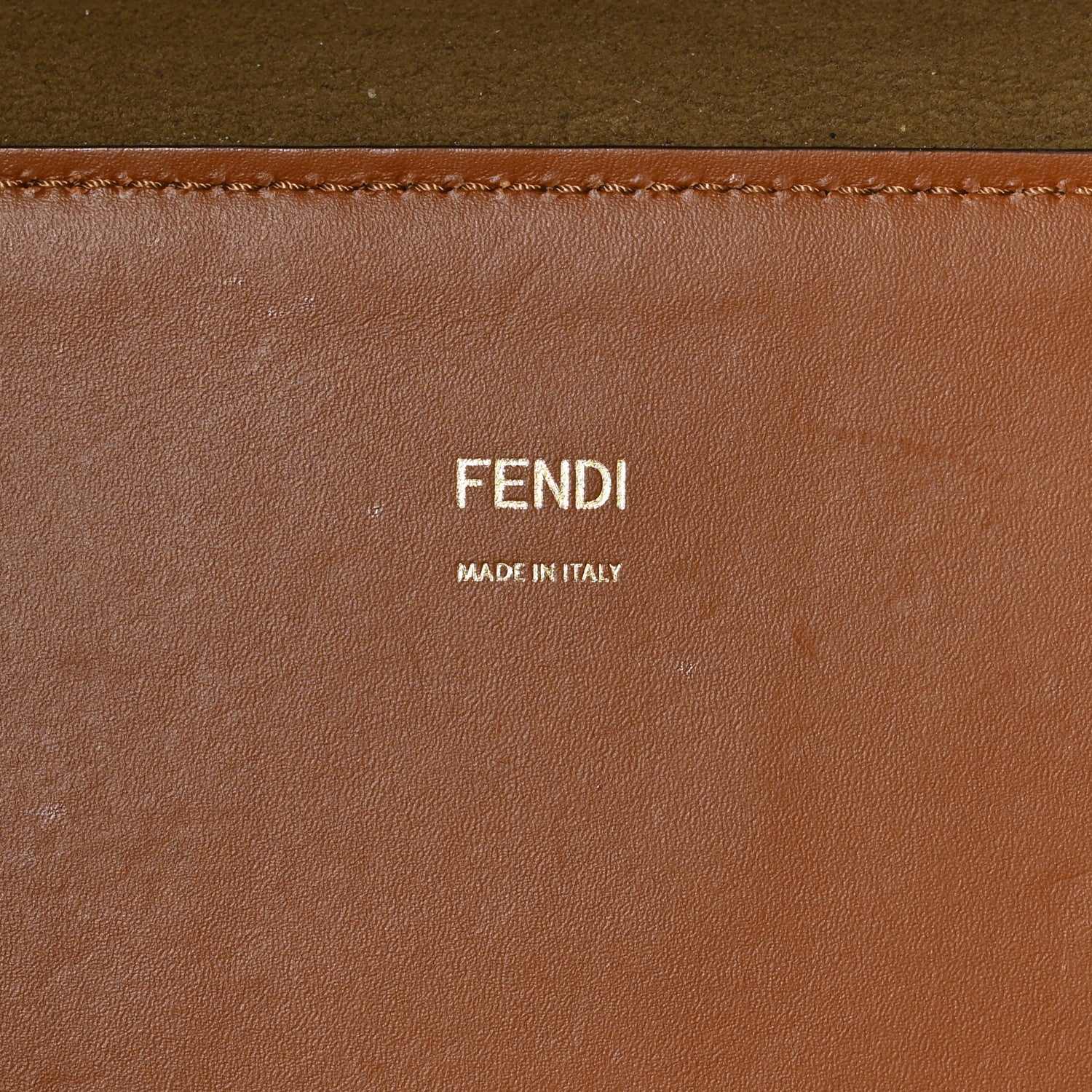 Fendi Vitello King Plexiglass Medium Fendi Sunshine Shopper Tote Cuoio 6 of 10