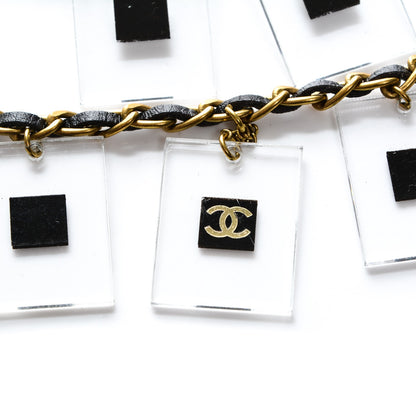 Chanel Lucite CC Chain Belt Black Gold 3 of 4
