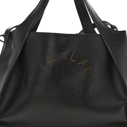 Stella McCartney Eco Alter Nappa East West Perforated Tote Black 8 of 14