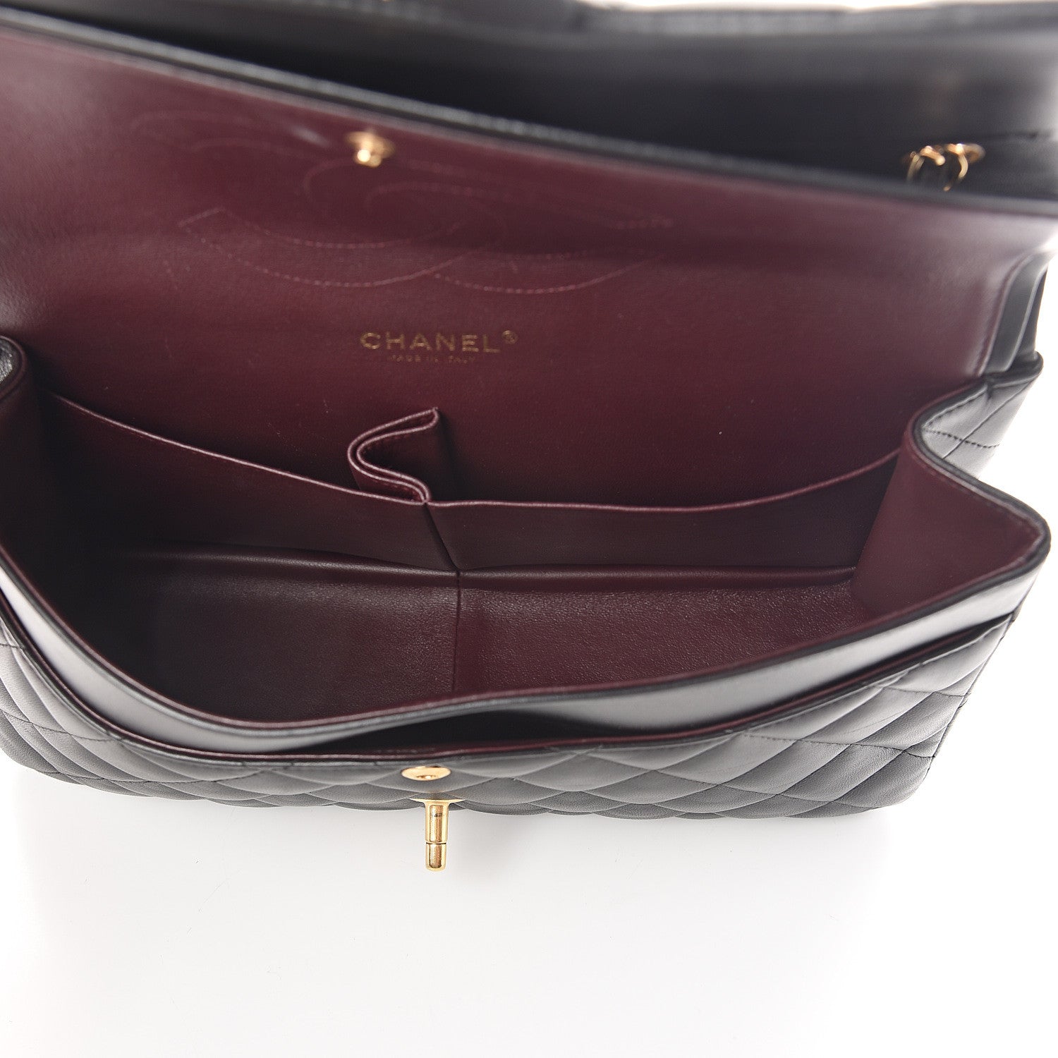 Chanel Lambskin Quilted Jumbo Double Flap Black 4 of 9