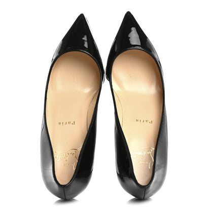 Christian Louboutin Patent Pigalle Follies 85 Pumps 37 Black 2 of 9