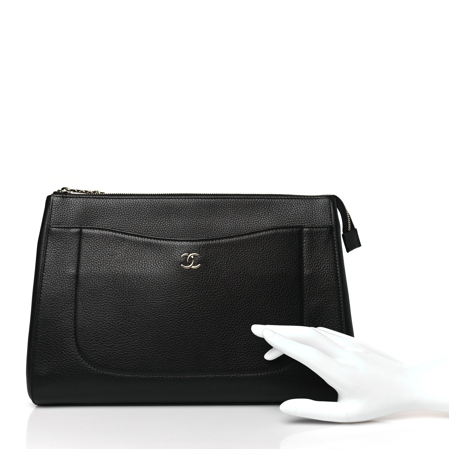 Chanel Grained Calfskin Large Neo Executive Cosmetic Case Black 2 of 9