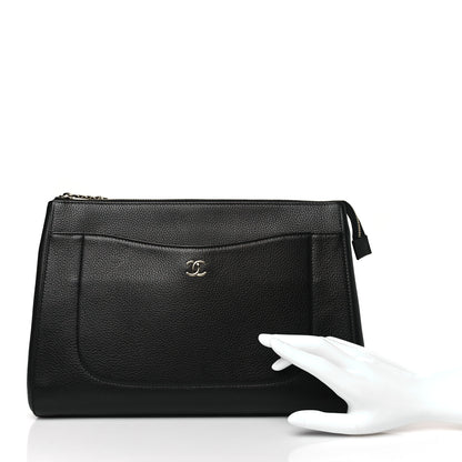 Chanel Grained Calfskin Large Neo Executive Cosmetic Case Black 2 of 9