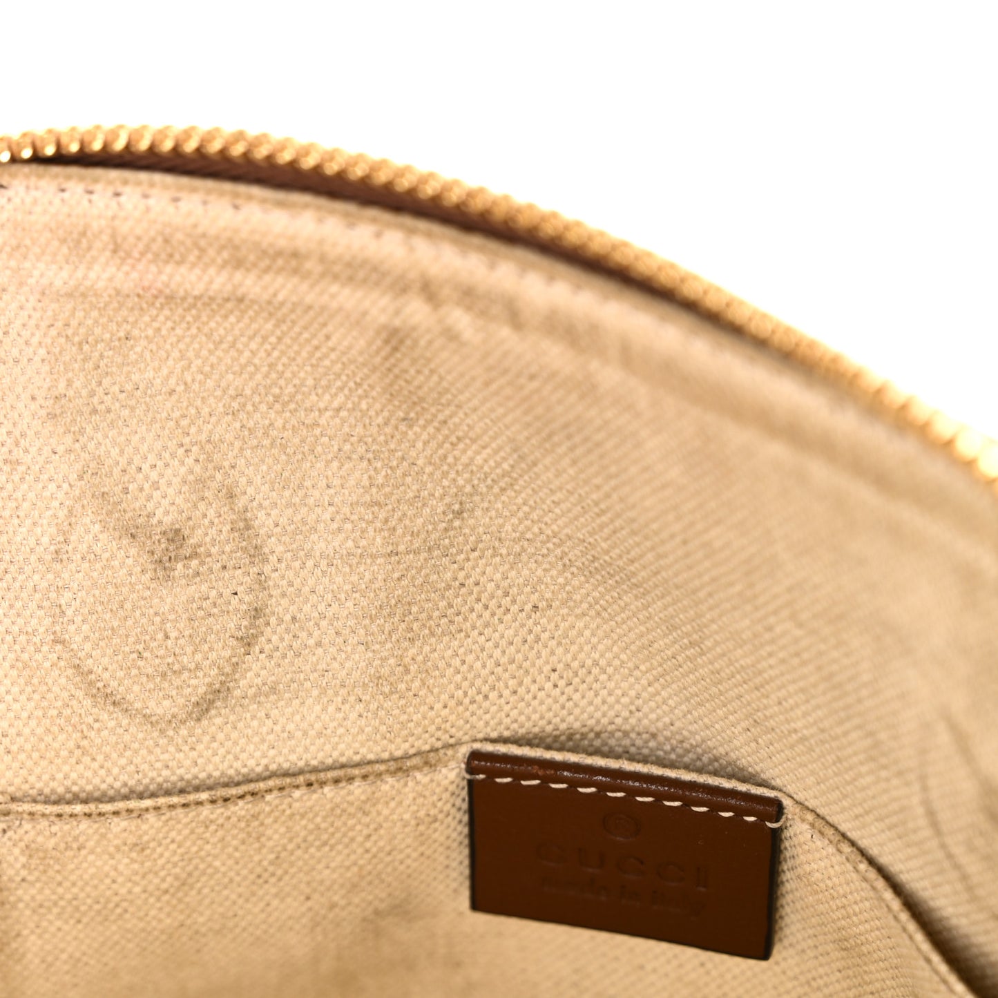GG Supreme Monogram Azalea Calfskin Mini Horsebit 1955 Top Handle Bag Beige Ebony Brown Sugar