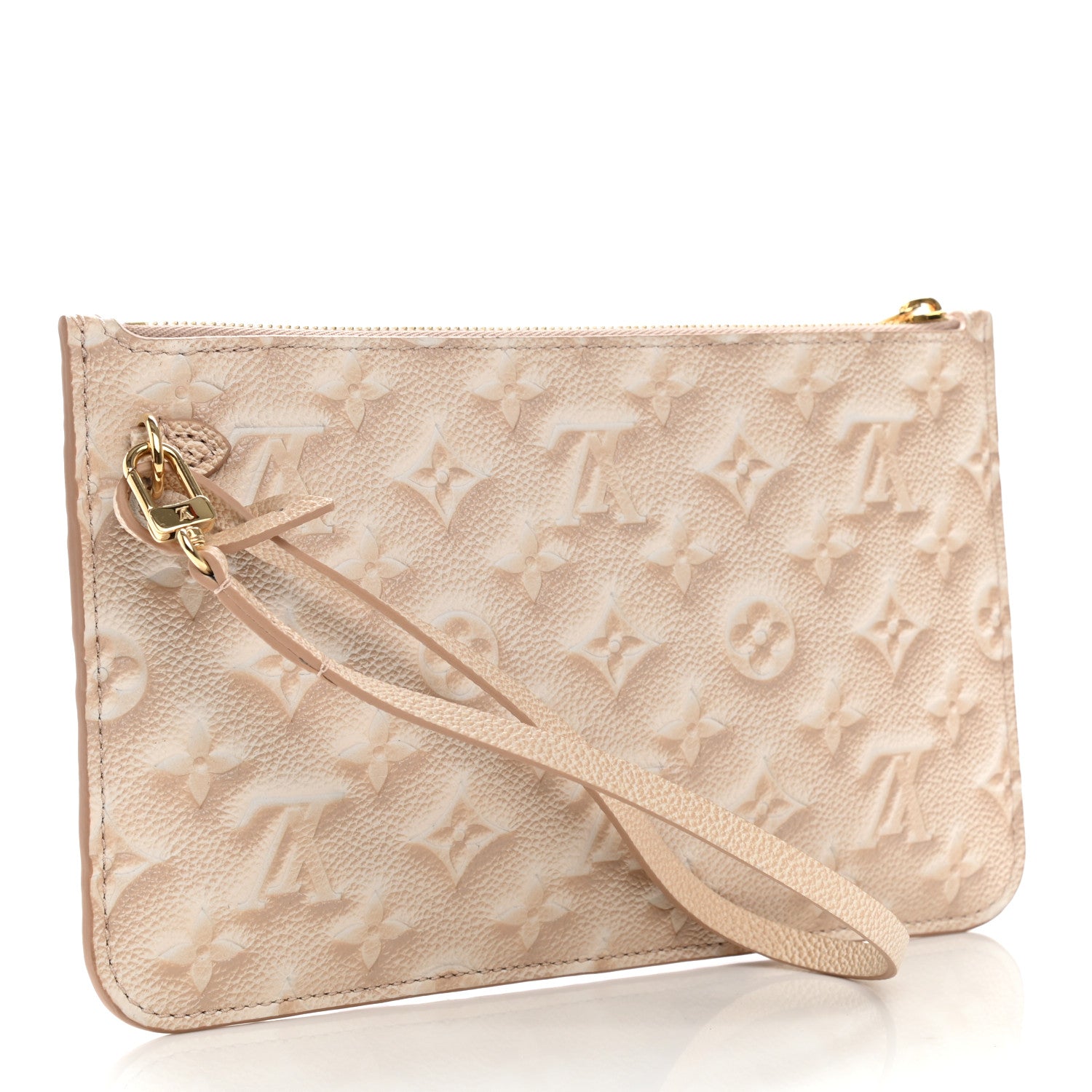 Louis Vuitton Empreinte Monogram Summer Stardust Neverfull MM Pochette Beige Clair 3 of 6