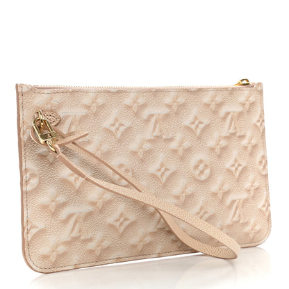 Louis Vuitton Empreinte Monogram Summer Stardust Neverfull MM Pochette Beige Clair 3 of 6