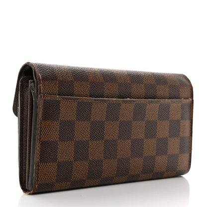 Louis Vuitton Damier Ebene Sarah Wallet NM 3 of 14