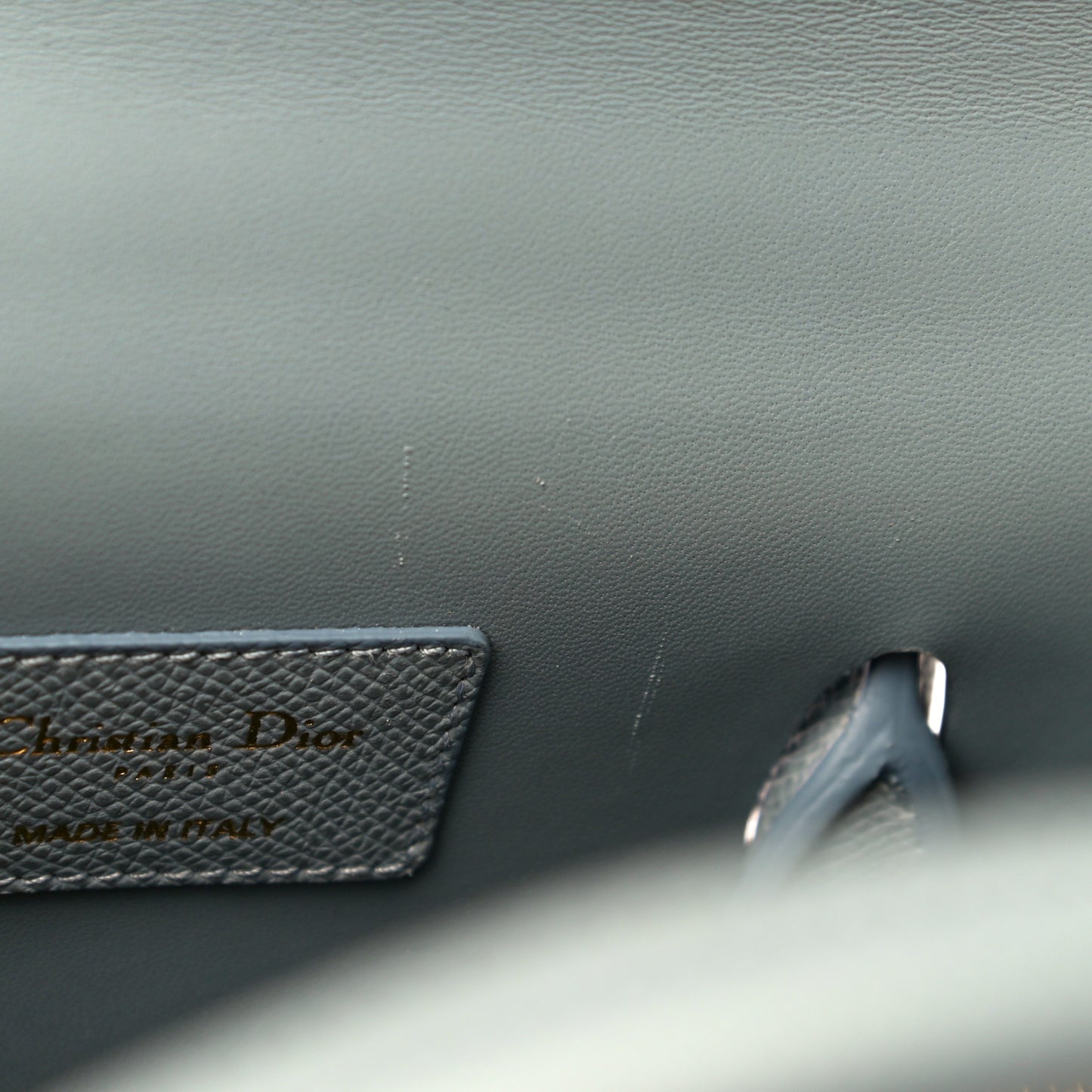 Grained Calfskin Medium St. Honore Tote Cloud Blue
