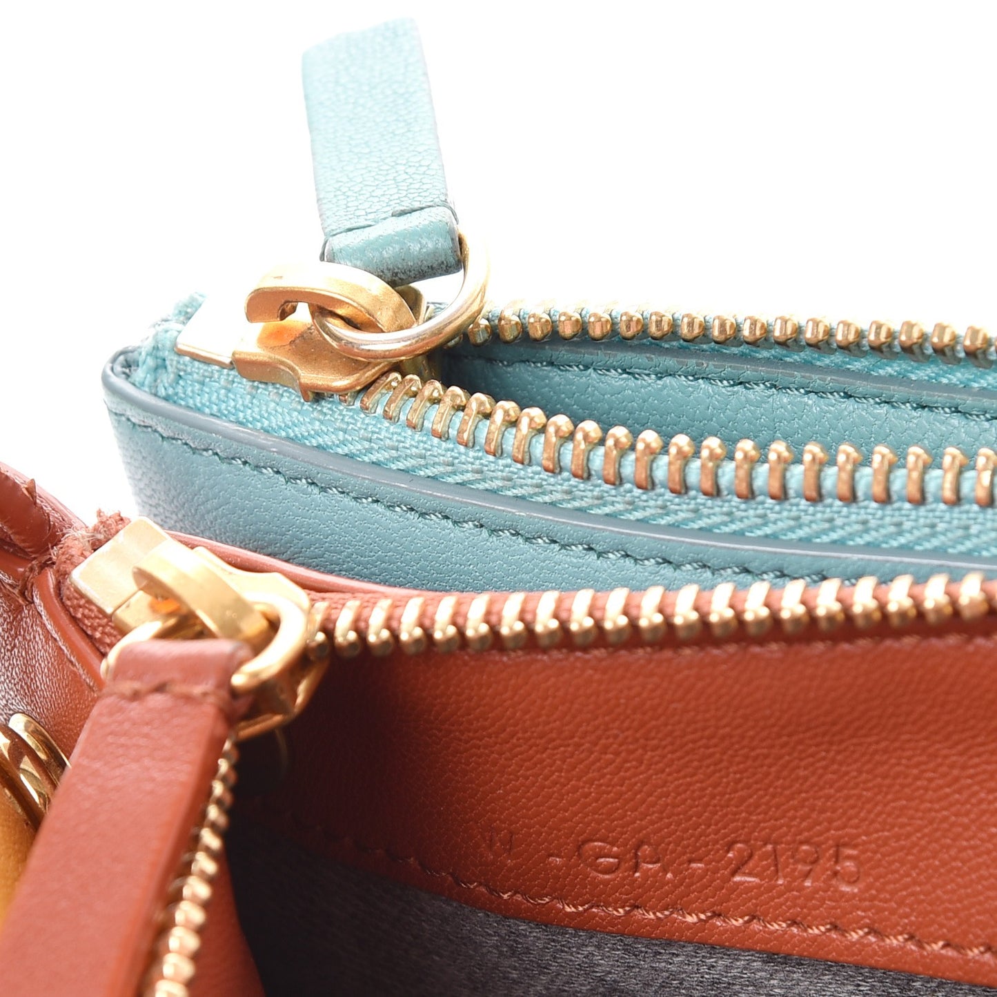 Lambskin Small Multicolor Trio Crossbody Bag Antarctic