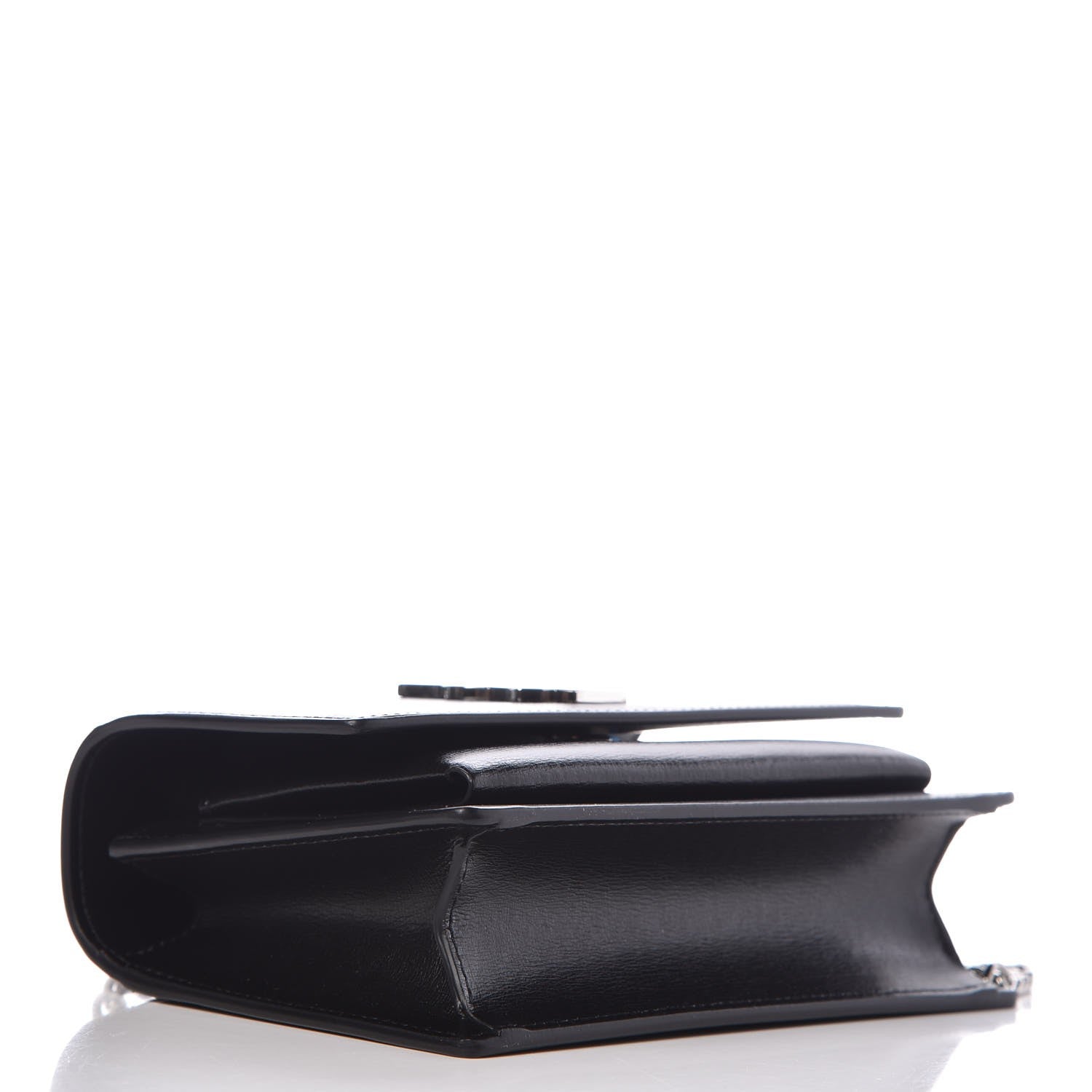 Saint Laurent Calfskin Monogram Sunset Chain Wallet Black 4 of 7