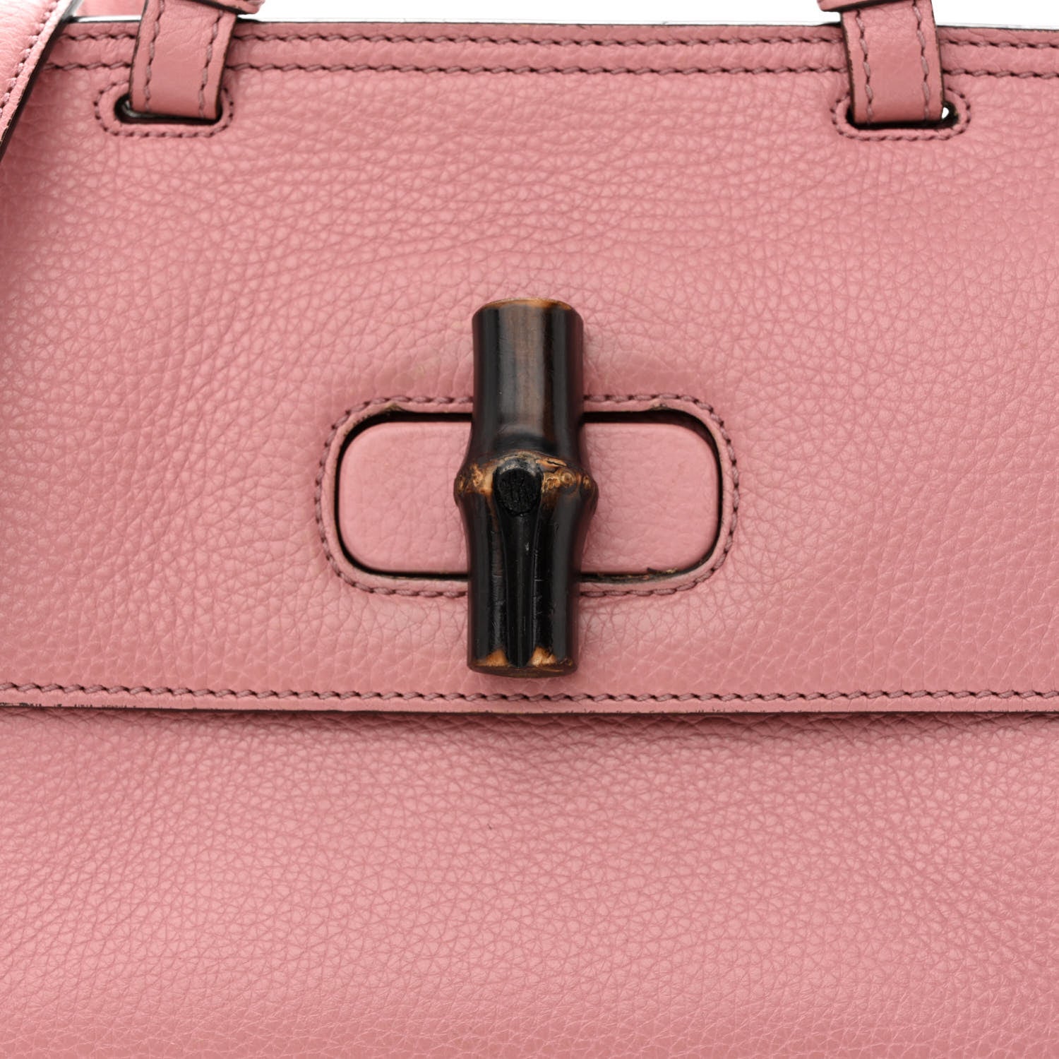 Gucci Cellarius Calfskin Small Bamboo Daily Top Handle Bag Carmine Rose 7 of 13