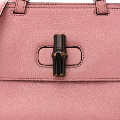 Gucci Cellarius Calfskin Small Bamboo Daily Top Handle Bag Carmine Rose 7 of 13