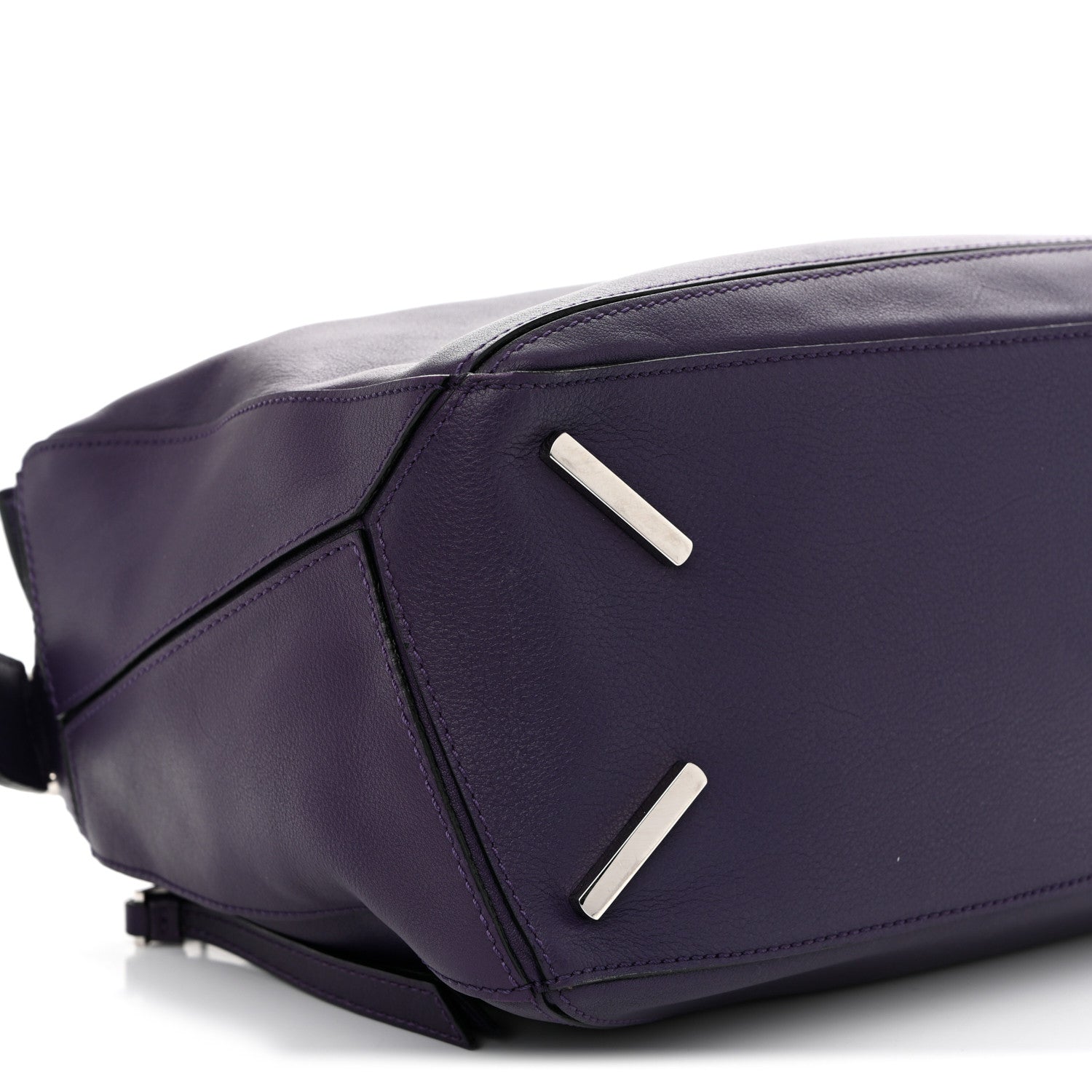 Loewe Calfskin Medium Puzzle Bag Purple 9 of 10