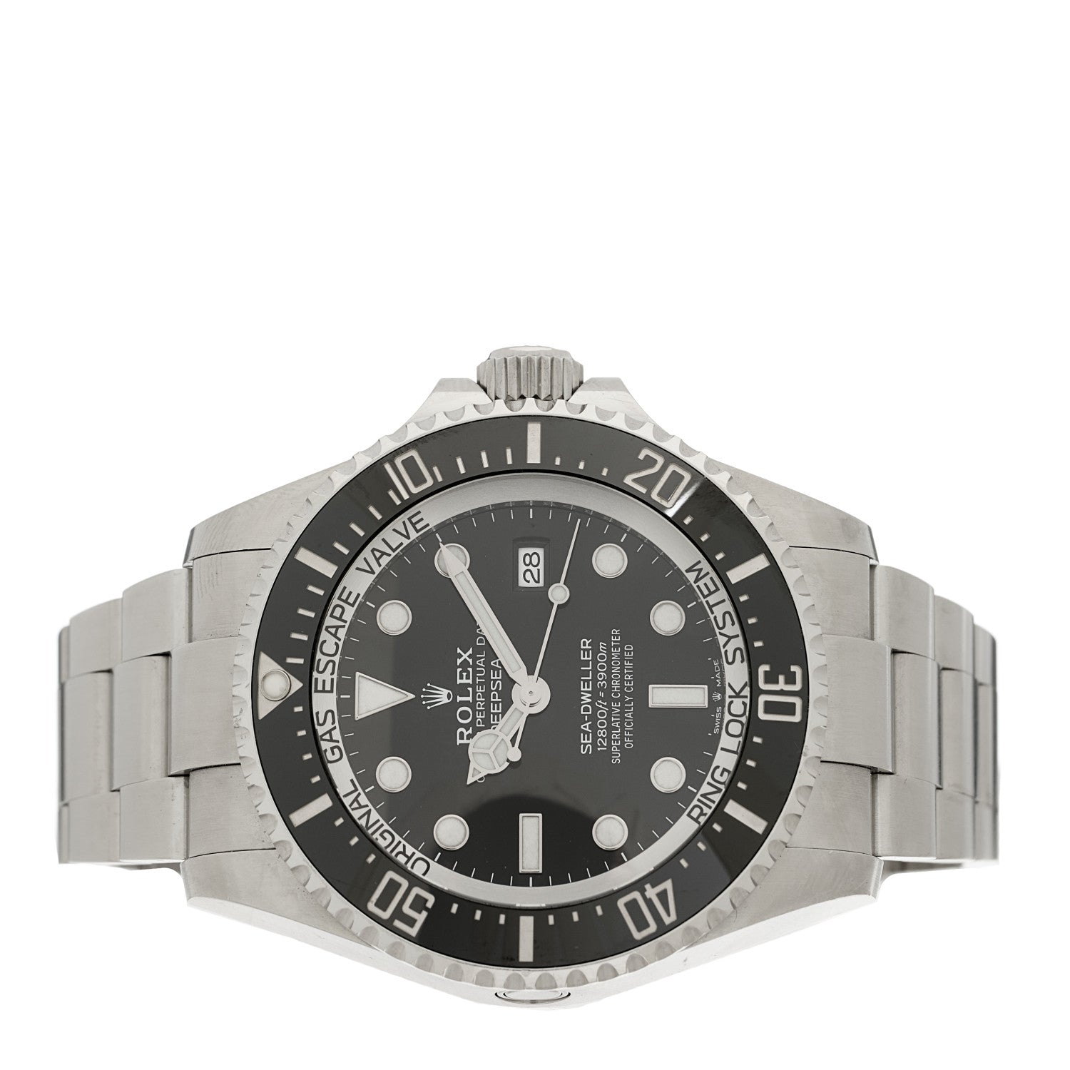 Rolex Stainless Steel 44mm Oyster Perpetual Date Sea-Dweller Deepsea Watch Black 126660 2 of 4