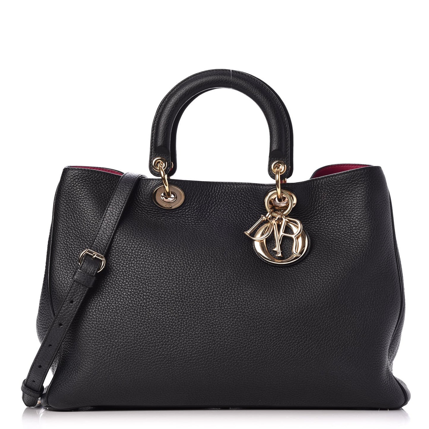 Bullcalf Large Diorissimo Tote Black Rose Indien