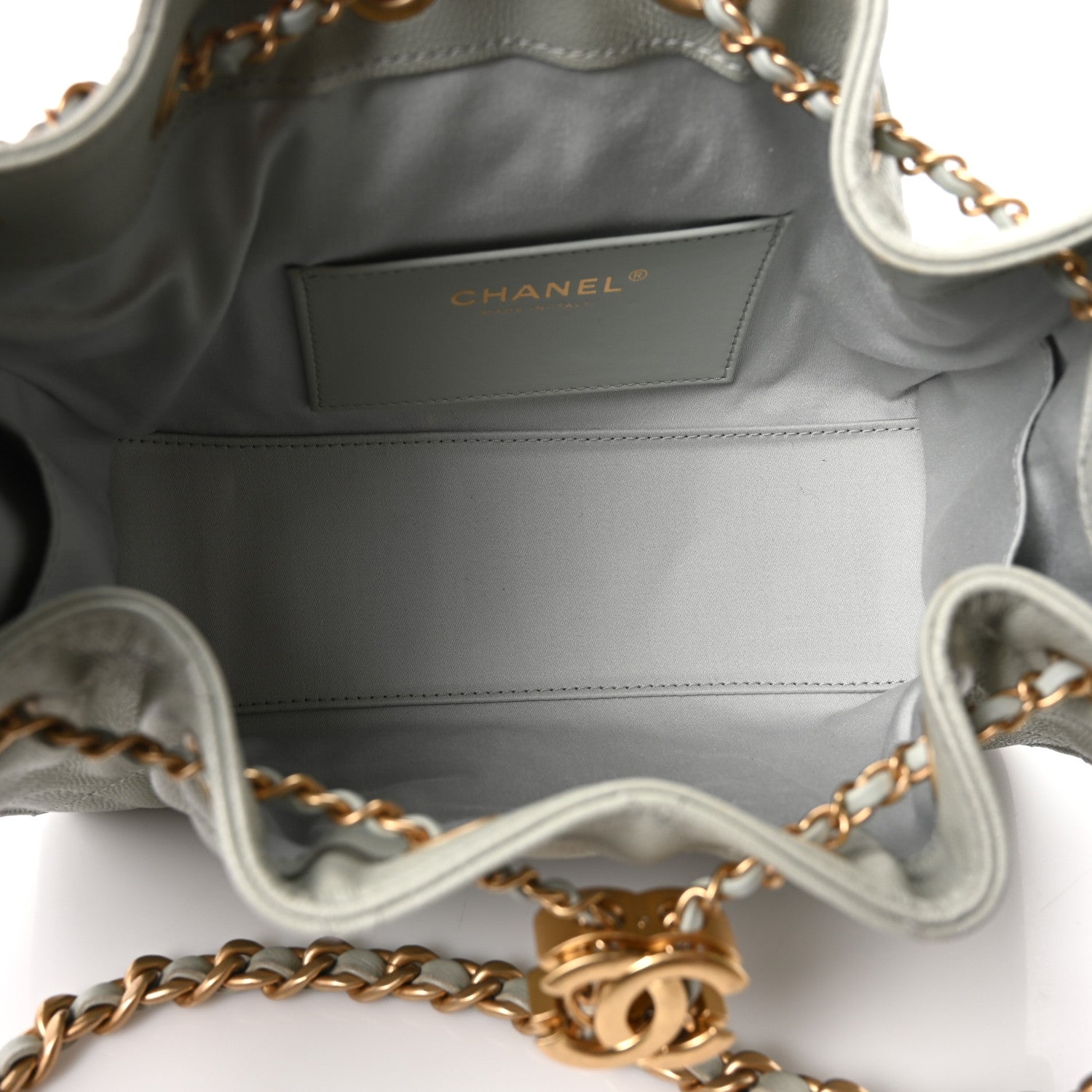 Chanel Caviar Quilted Mini Chanel 25 Handbag Light Green 5 of 11