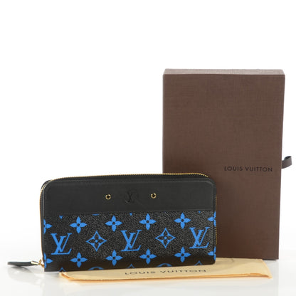 Louis Vuitton Colored Monogram Zippy Wallet Blue 5 of 8