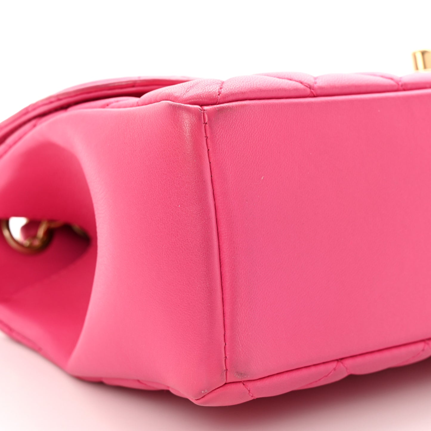 Lambskin Quilted Medium Mademoiselle Chic Flap Pink