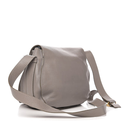 Chloe Calfskin Medium Marcie Round Crossbody Bag Cashmere Grey 2 of 15