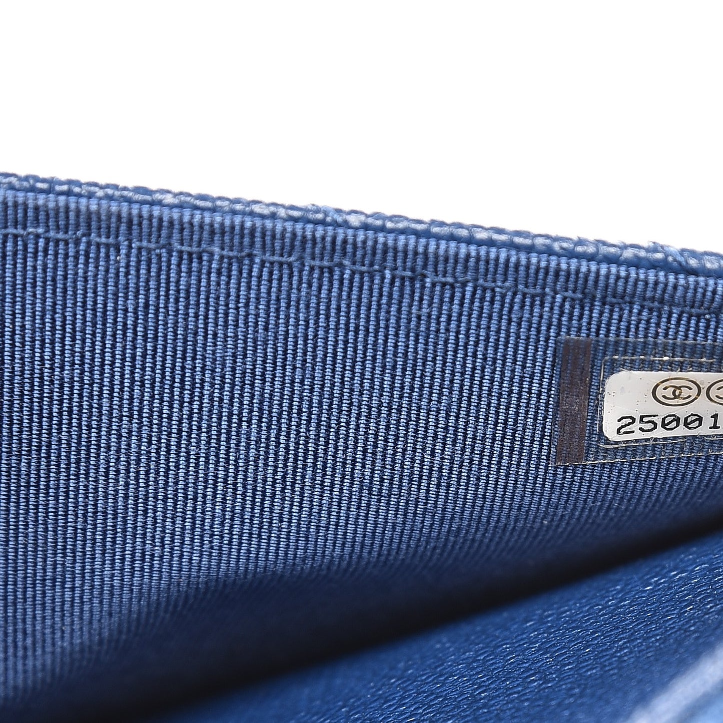 Caviar Chevron Wallet On Chain WOC Navy