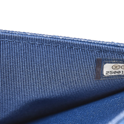Chanel Caviar Chevron Wallet On Chain WOC Navy 7 of 8