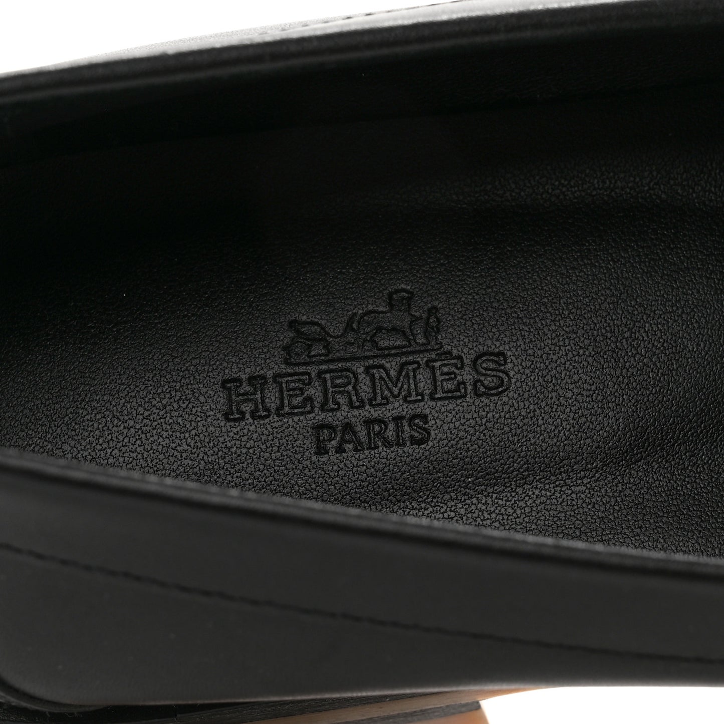 Calfskin Womens Faubourg Loafers 37 Black