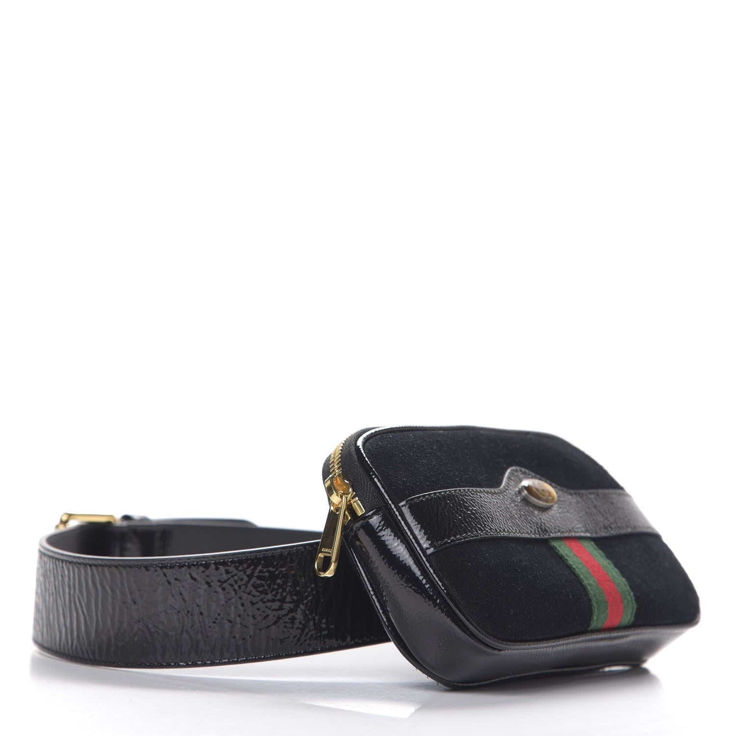 Gucci Suede Patent Ophidia Belted iPhone Case 75 30 Black 3 of 8
