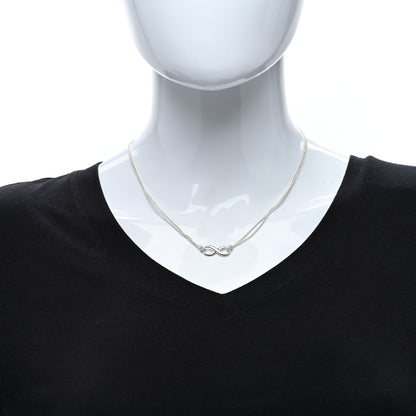 Tiffany Sterling Silver Infinity Pendant Necklace 3 of 4
