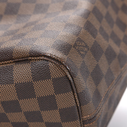 Louis Vuitton Damier Ebene Neo Neverfull MM Rose Ballerine 12 of 14