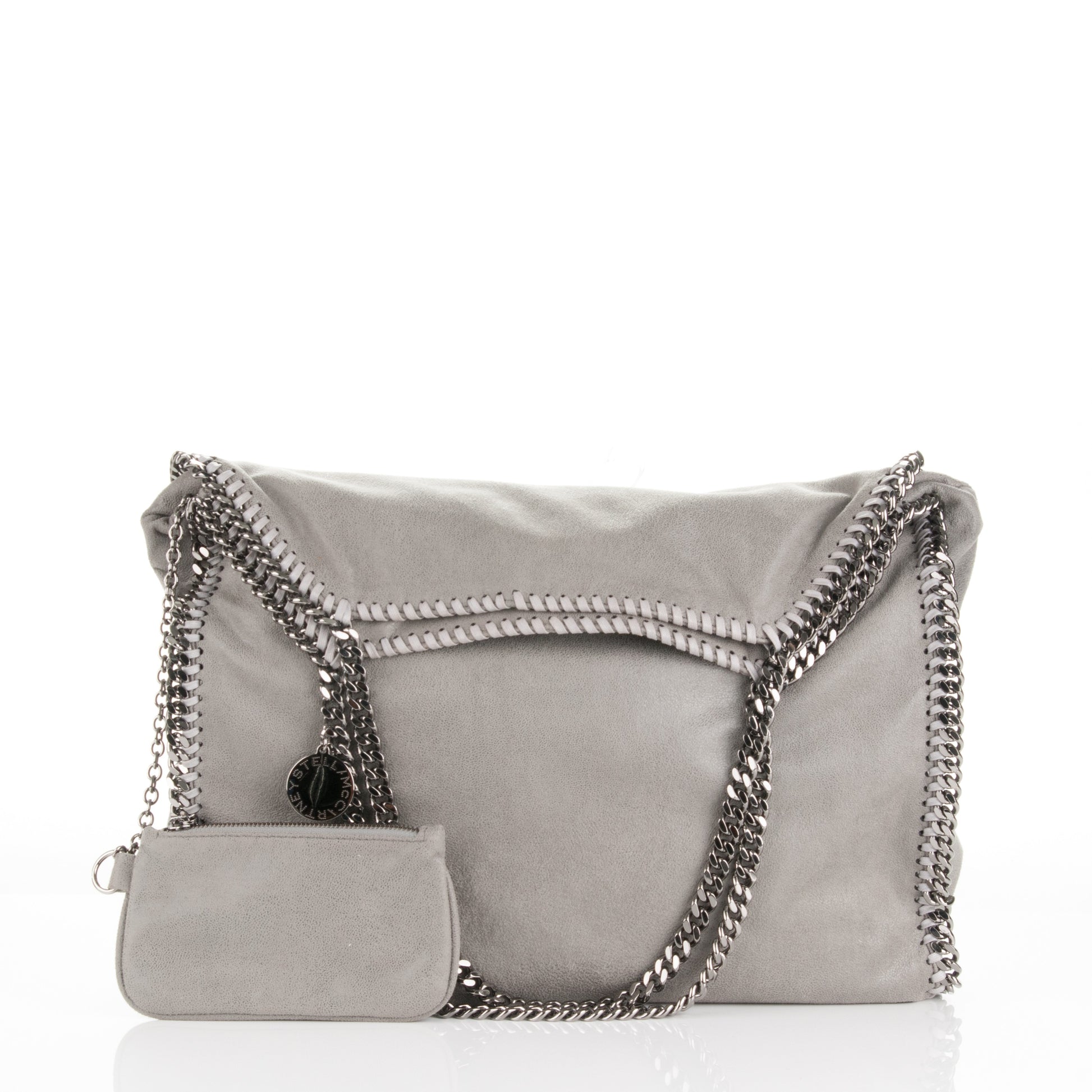 Stella McCartney Shaggy Deer Big Falabella Tote Grey 3 of 9