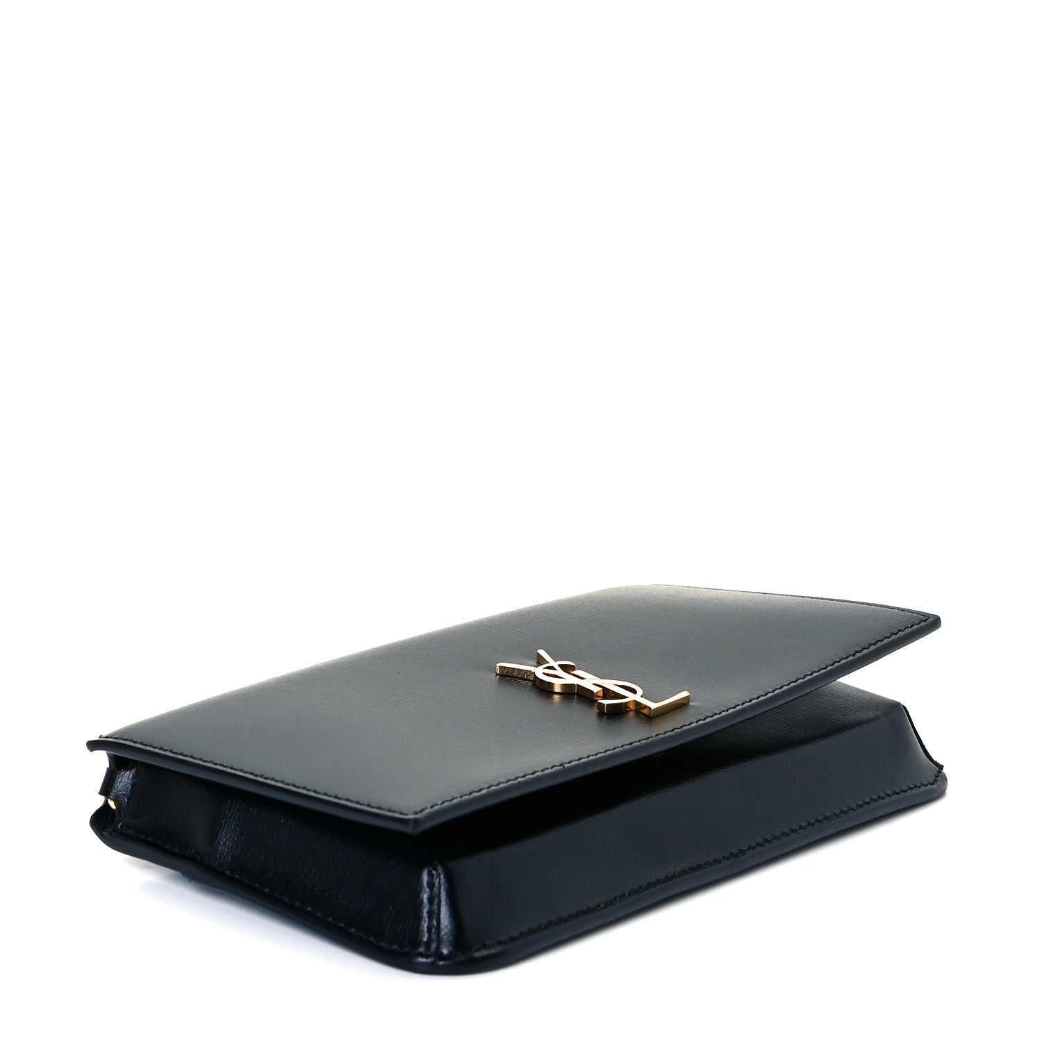 Saint Laurent Smooth Calfskin Monogram Phone Holder Crossbody Black 4 of 8