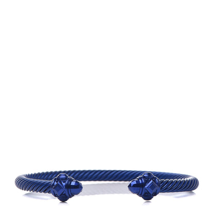 David Yurman Aluminum 5mm Renaissance Bracelet Blue 1 of 5