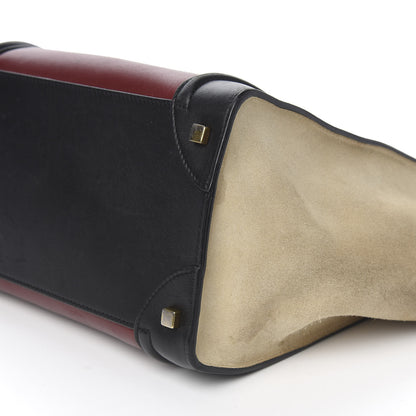 Celine Smooth Calfskin Suede Mini Tri-Color Luggage Rust 9 of 12