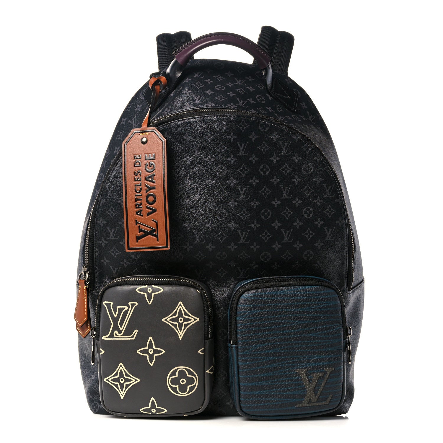 Louis Vuitton Monogram Eclipse Multipocket Patchwork Backpack Multicolor 1026526 – FASHIONPHILE