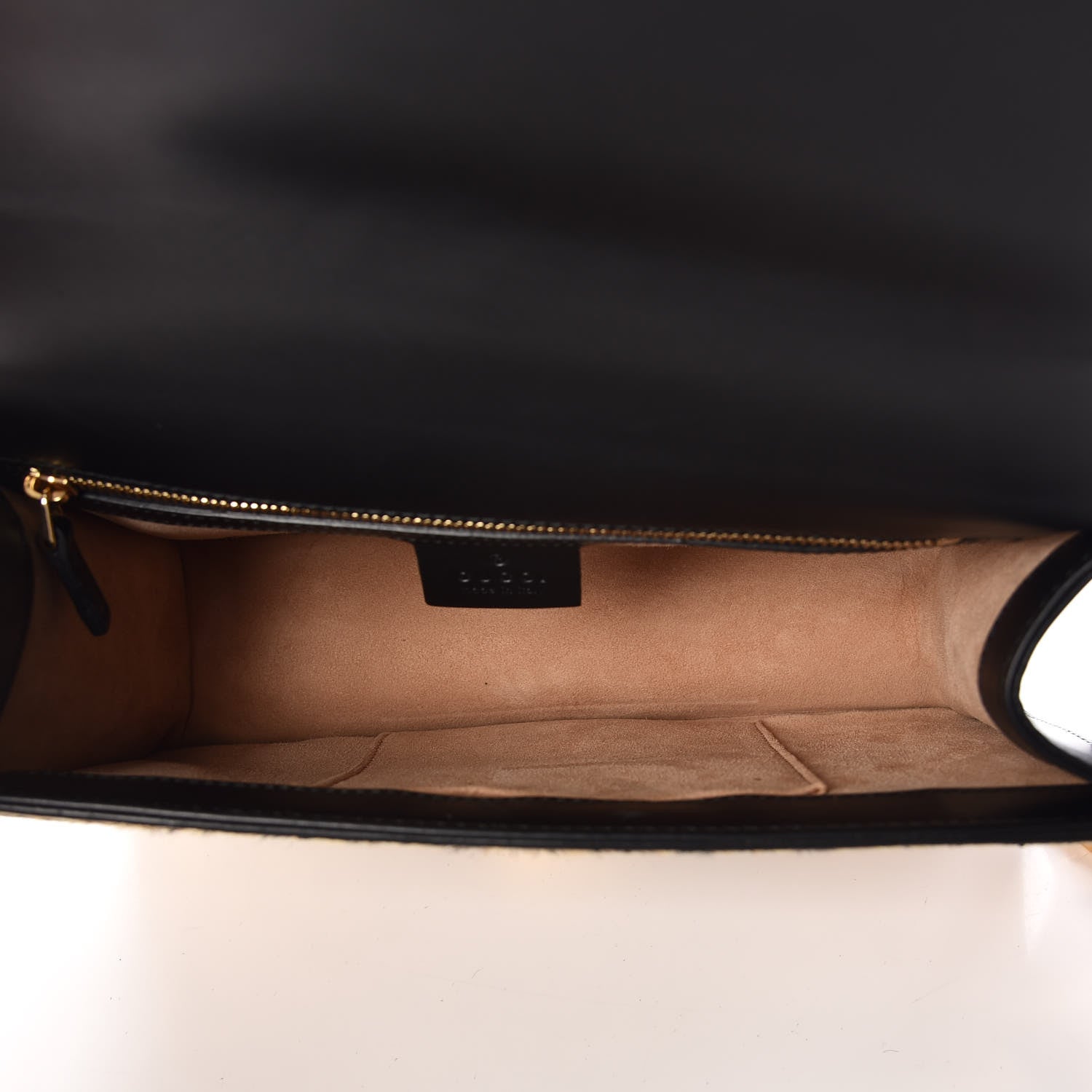 Gucci Calf Hair Leopard Print Small Sylvie Shoulder Bag Naturale Black 7 of 10