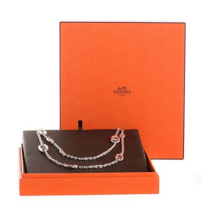 Hermes Sterling Silver Farandole Necklace 160 6 of 6