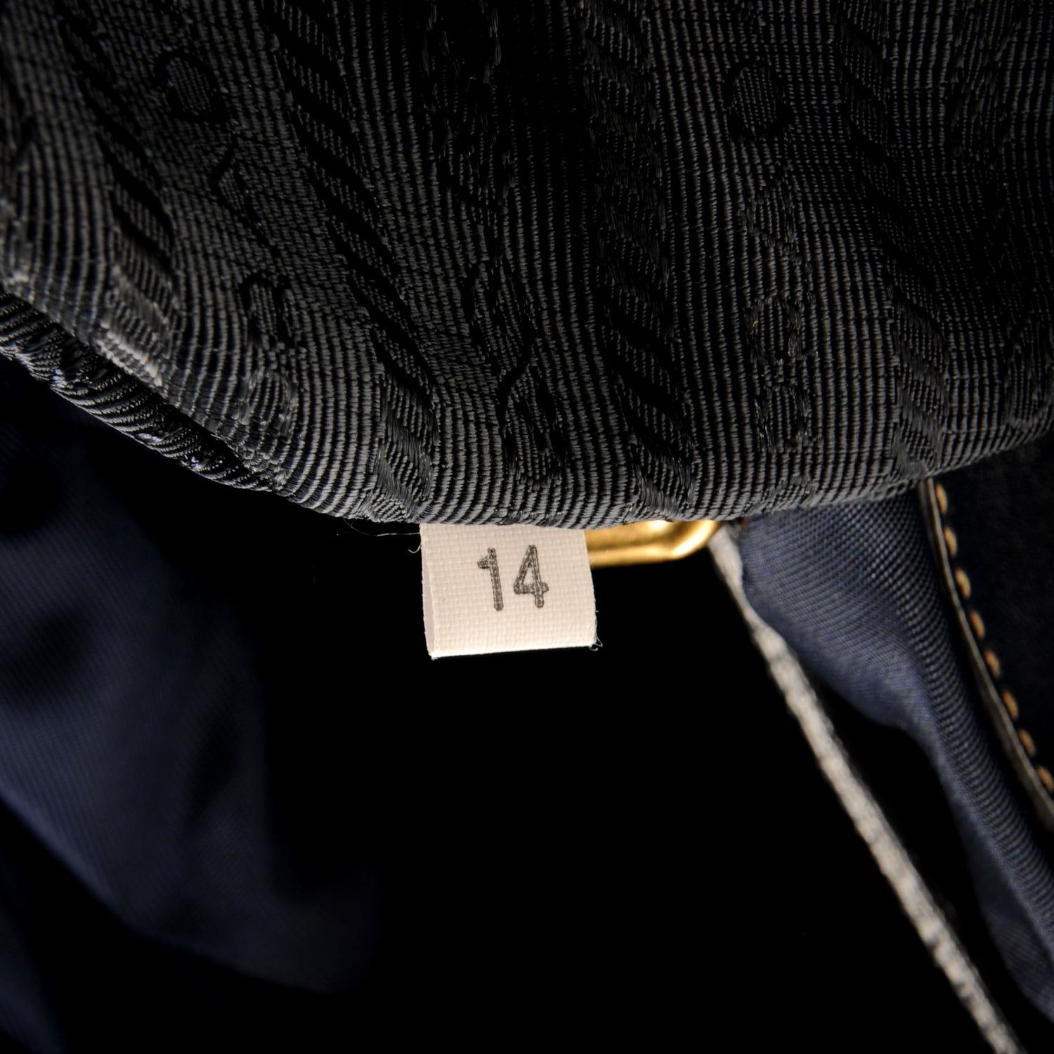 Prada Tessuto Nylon Gaufre Tote Baltico 9 of 9