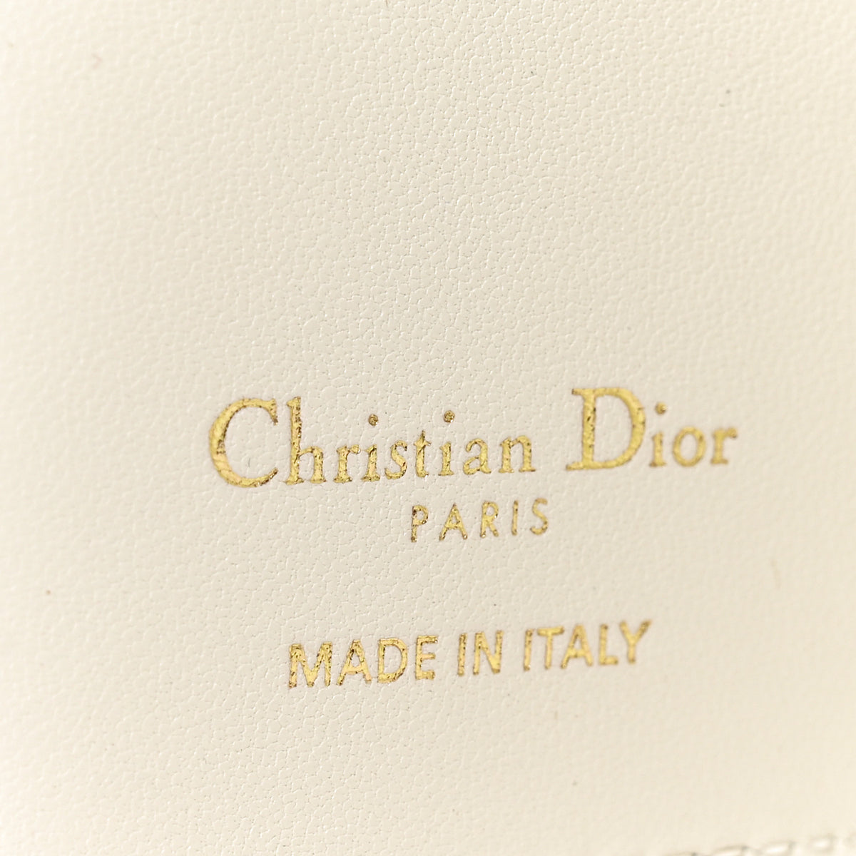 Christian Dior Calfskin Butterfly Printed Caro Medium Wallet White Multicolor 6 of 6