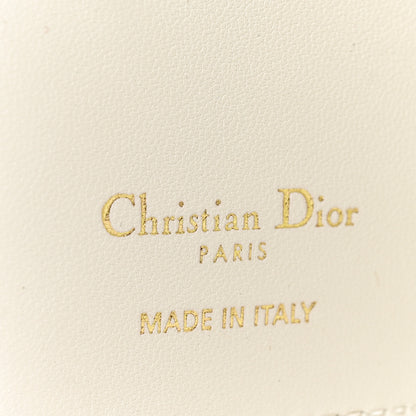Christian Dior Calfskin Butterfly Printed Caro Medium Wallet White Multicolor 6 of 6