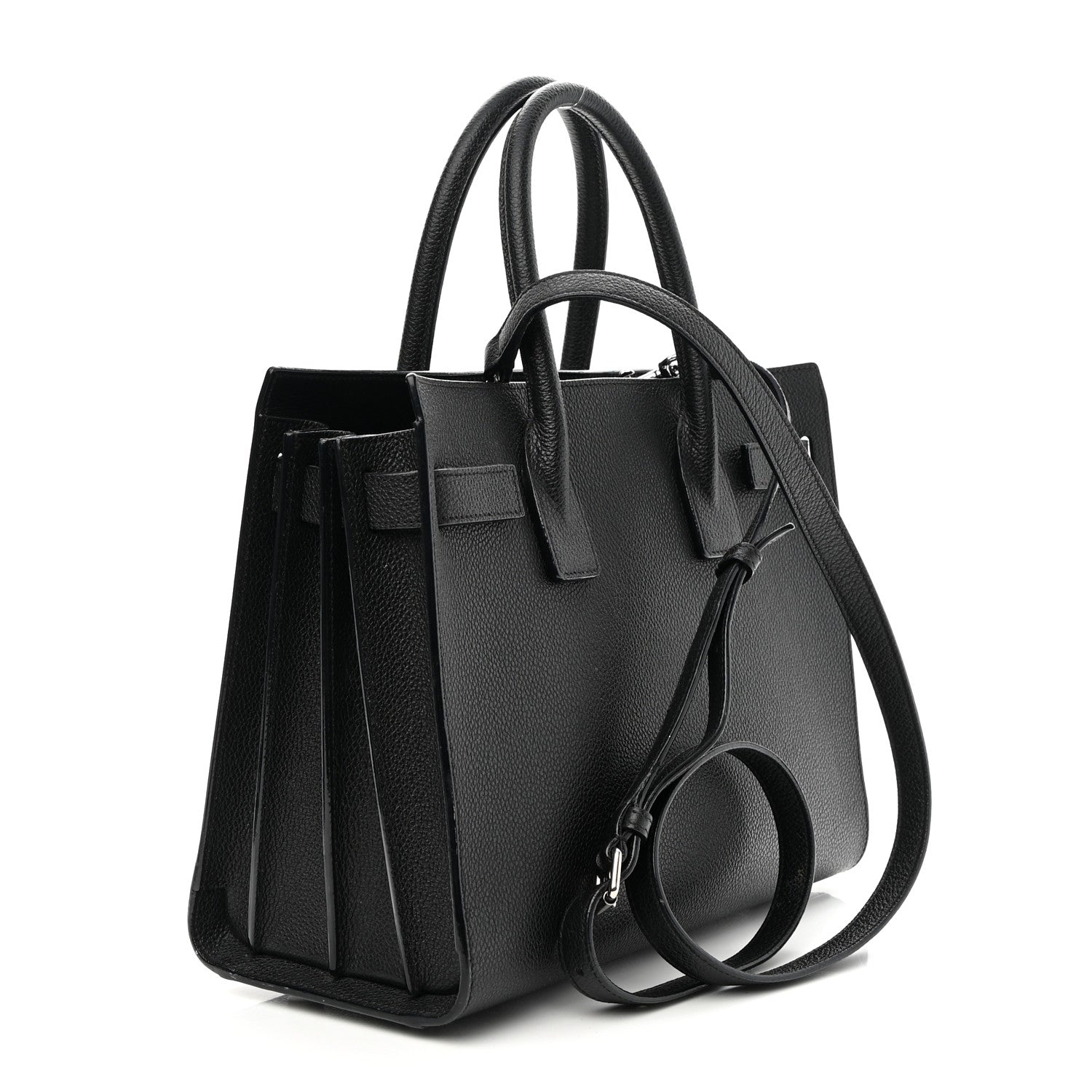 Saint Laurent Grained Calfskin Baby Sac De Jour Black 3 of 11