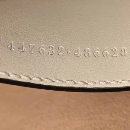 Gucci Calfskin Matelasse Small GG Marmont Chain Shoulder Bag White 7 of 11