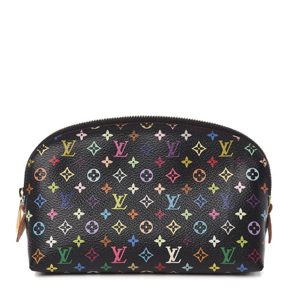 Louis Vuitton Monogram Multicolor Cosmetic Pouch Black Grenade 1 of 6